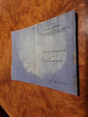 Libretto carta circolazione - libretto,