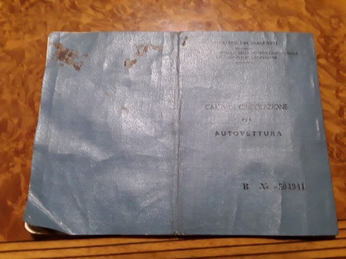 Libretto carta circolazione - libretto,