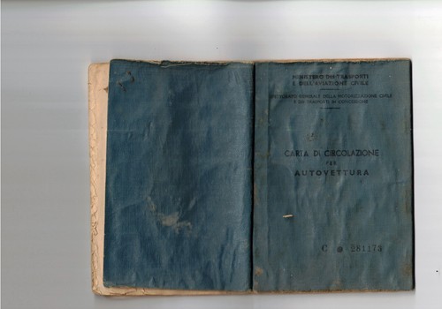 Libretto carta circolazione - libretto,