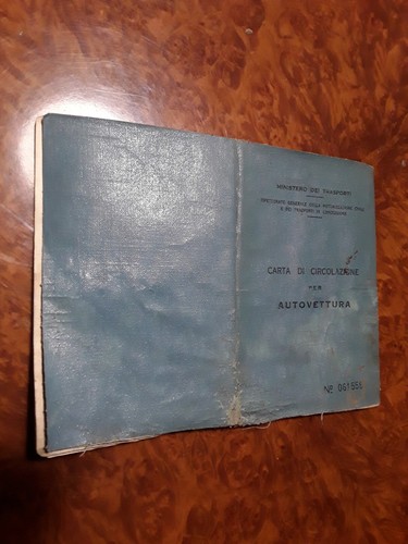 Libretto carta circolazione - libretto,