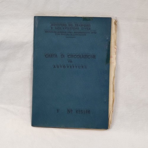 Libretto carta circolazione - libretto,