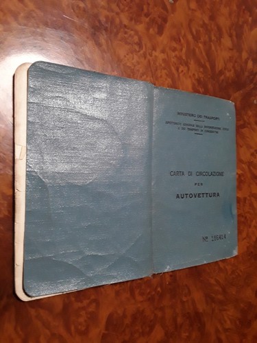 Libretto carta circolazione - libretto,