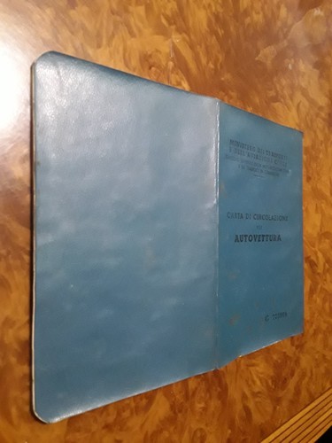 Libretto carta circolazione - carta,
