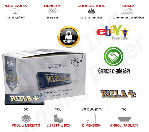 Rizla silver corte tipo - rizla,