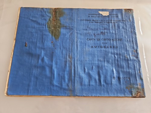 Carta circolazione epoca - circolazione, d'epoca