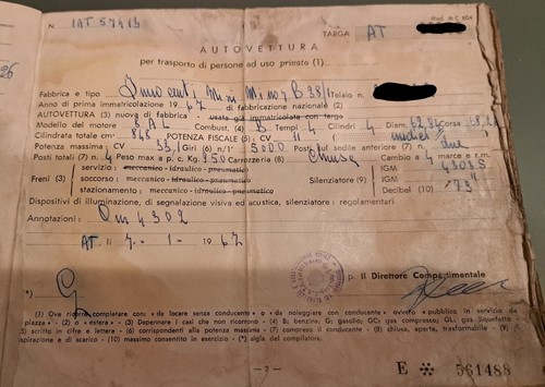 Libretto carta circolazione - carta,