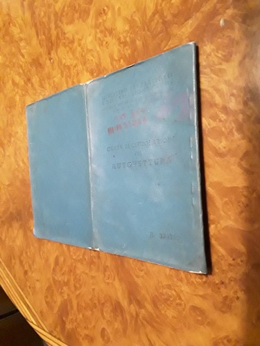 Libretto carta circolazione - libretto,
