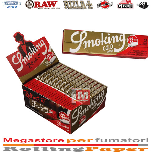 Cartine smoking gold king - gold,