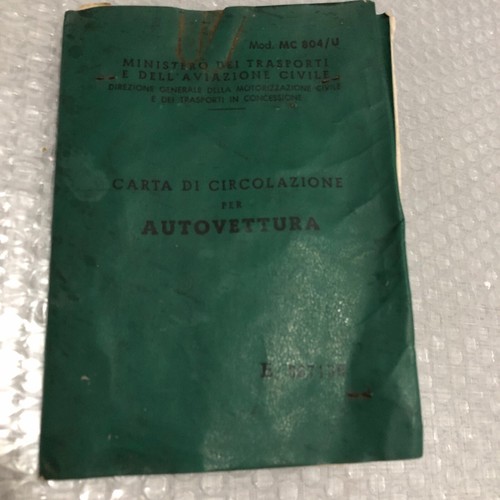 Carta circolazione foglio - e,