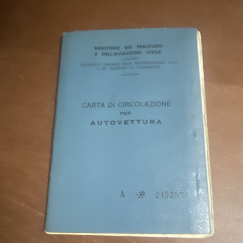 Carta circolazione - carta,