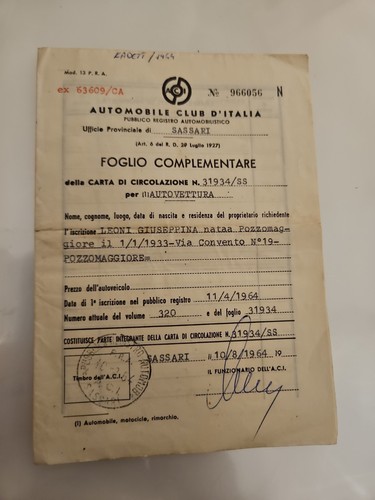 Vintage foglio - vintage, a.c.i.