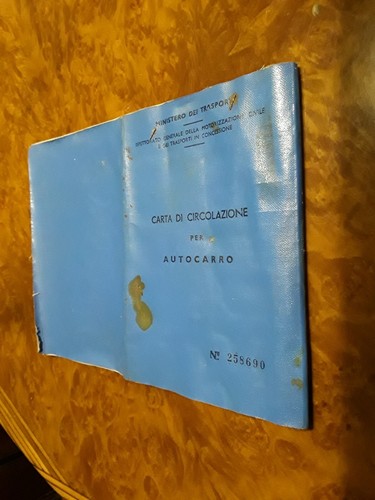 Libretto carta circolazione - libretto,