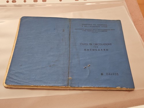 1955 carta circolazione per - 1955, di