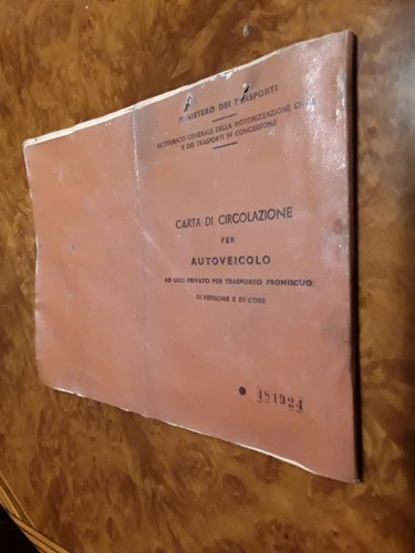 Libretto carta circolazione - libretto,