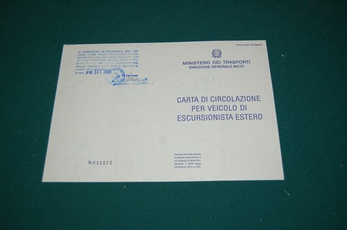 Libretto carta circolazione - libretto,