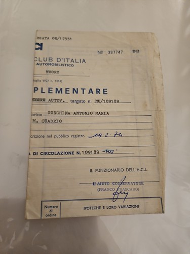 Vintage foglio - vintage, a.c.i.