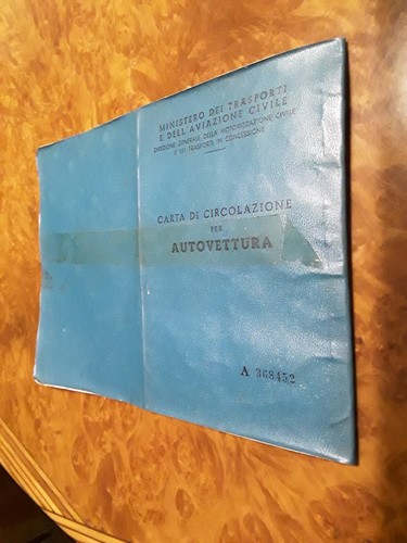 Libretto carta circolazione - libretto,