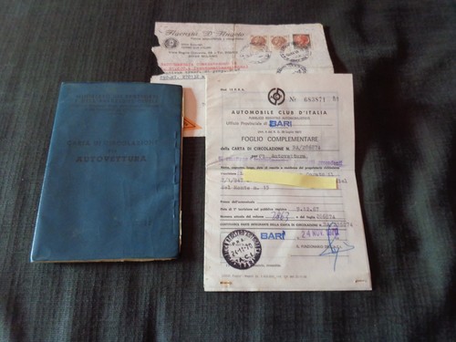 Fiat 850 coupe - fiat, targa