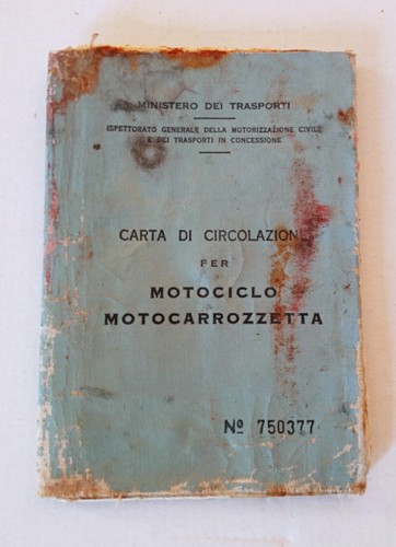 Libretto carta circolazione - carta,