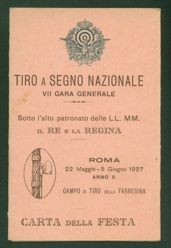 Libretto tiro segno - libretto, a