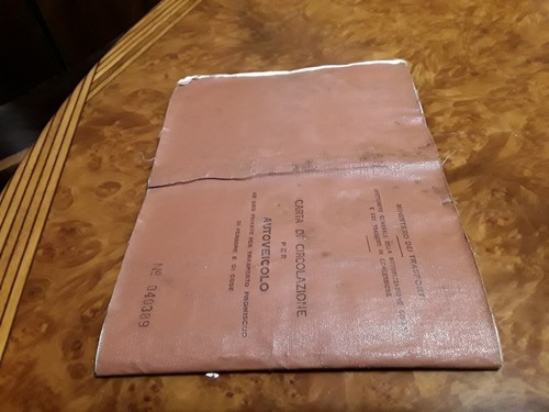 Libretto carta circolazione - libretto,